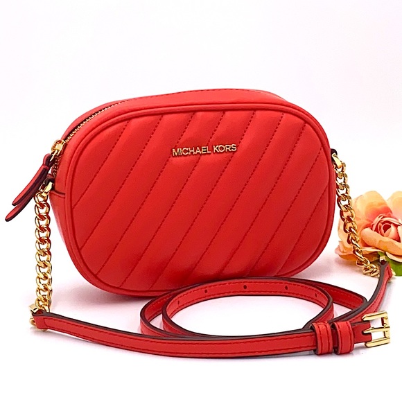 Michael Kors Rose Sm Oval Camera Xbody Dr Sangria